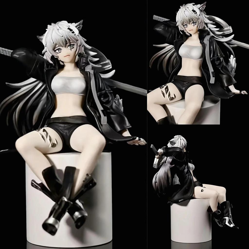 15Cm Furyu Arknights Figure Amiya Lapand Noodle Stopper PVC Anime Kawaii Action Figures Collection M