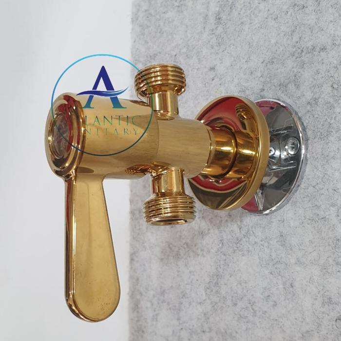 Stop kran cabang kloset/Stop kran cabang shower gold