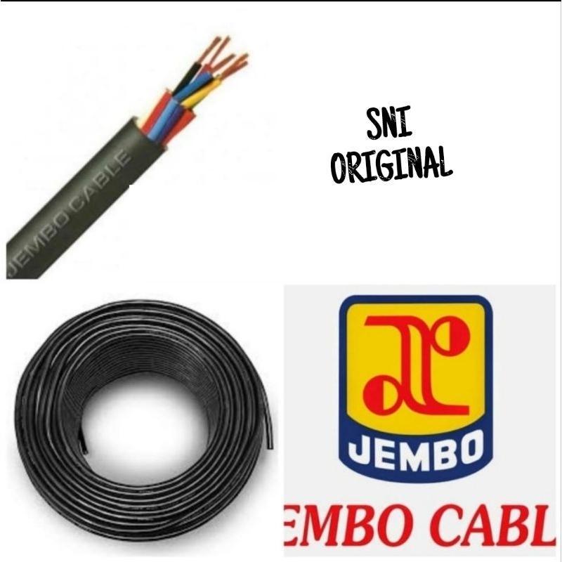 JEMBO KABEL NYYHY 2X6MM JEMBO SERABUT ROLL@50M METER 2 X 6 MM KABEL LISTRIK - AsherCable - Original 