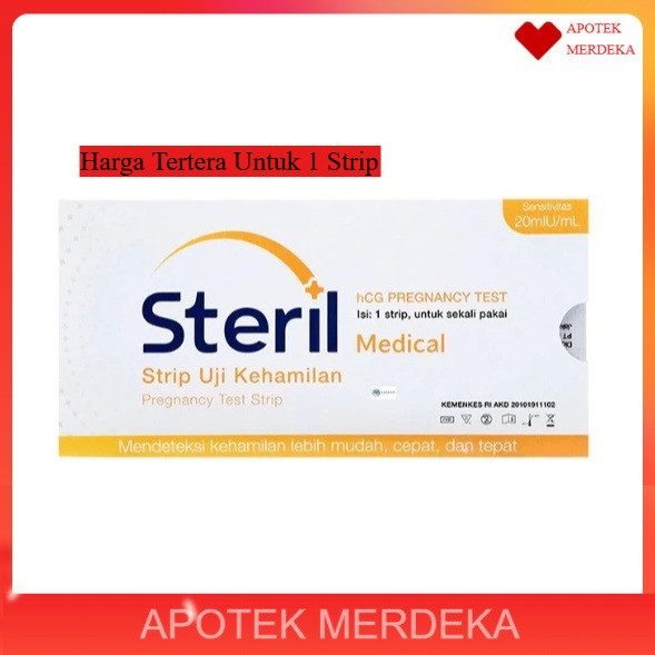 Steril Medical Tes Hamil | Test Pack Steril | Tes Kehamilan - 1 Strip