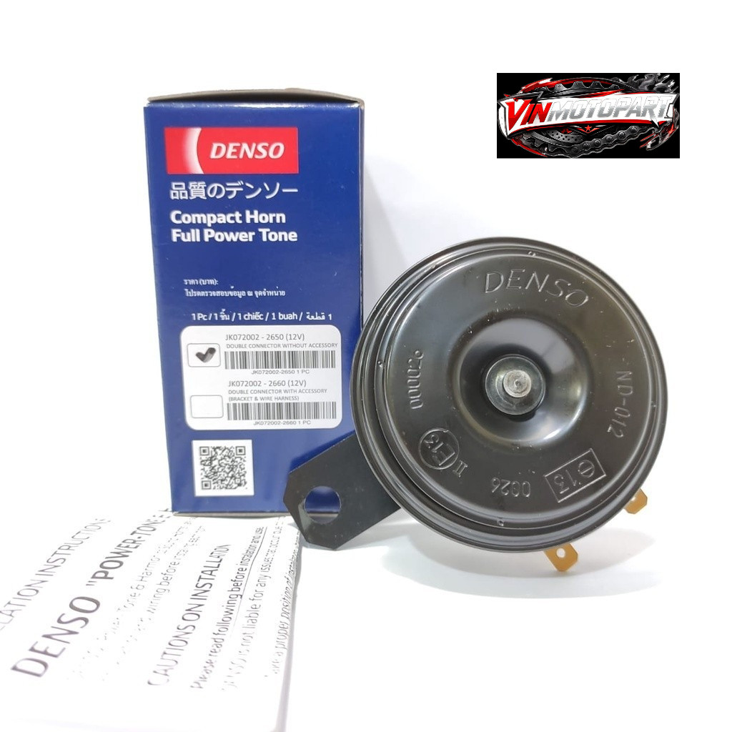 Klakson Denso Disc Satuan Suara Mobil Avanza 12 V Bisa Buat Motor & Mobil Merk Denso 100% Original K