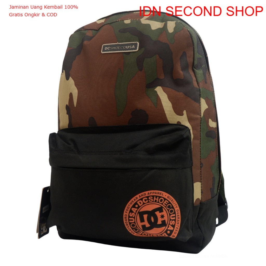 DC Shoes Camo Backstack Backpack - Skate/Streetwear Daypack Preloved