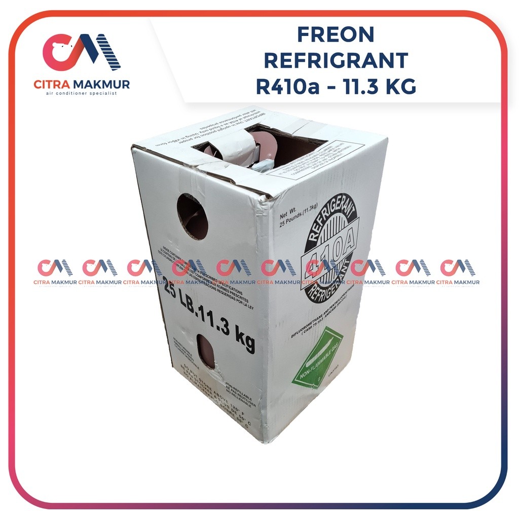 Freon R410a Refrigrant Original AC Pendingin Obat Tabung Besar Can 11.3 kg kilo isi preon 11,3 Kalen