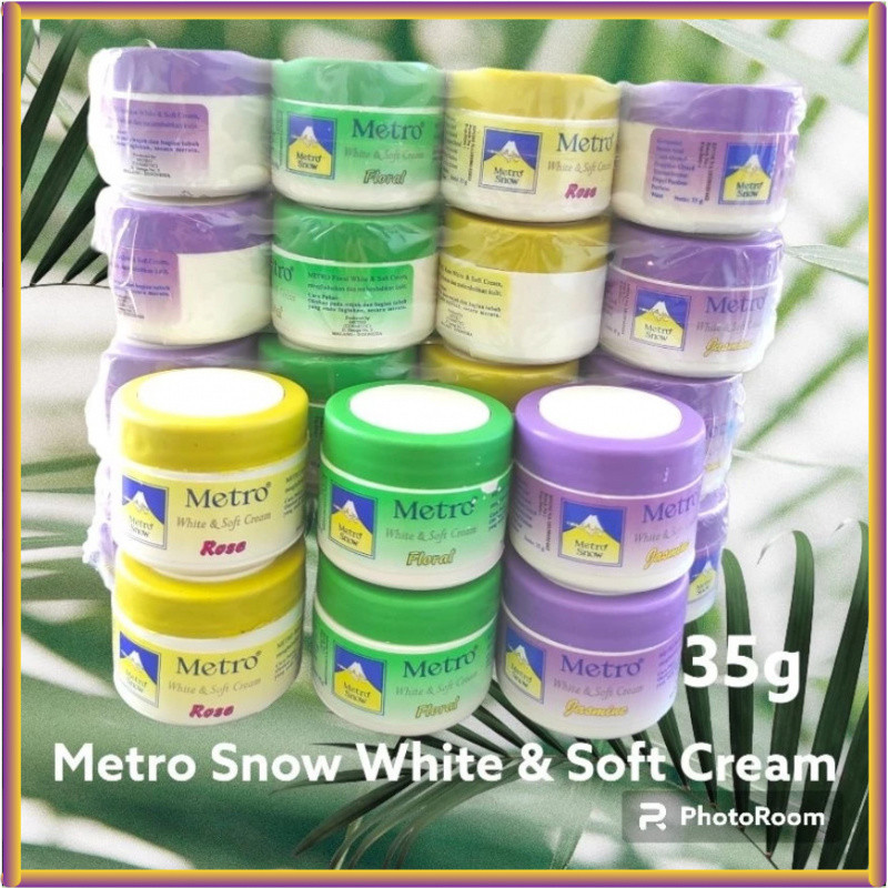 Grosir Metro Snow Cream 35g Metro White & Soft Cream 35gram Lusinan Snow Cream Metro