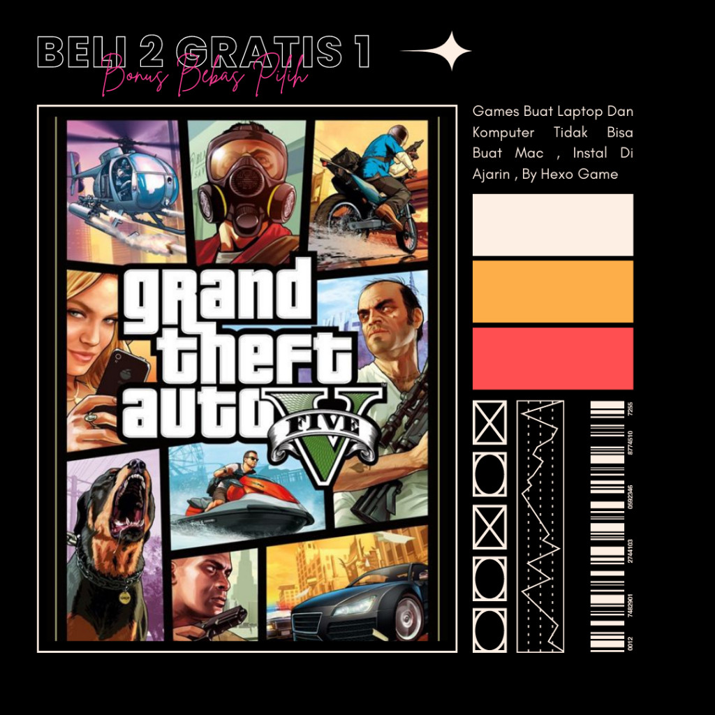 GRANT THEFT AUTO V - GTA 5 - GAME PC - GAME LAPTOP - LINK DOWNLOAD