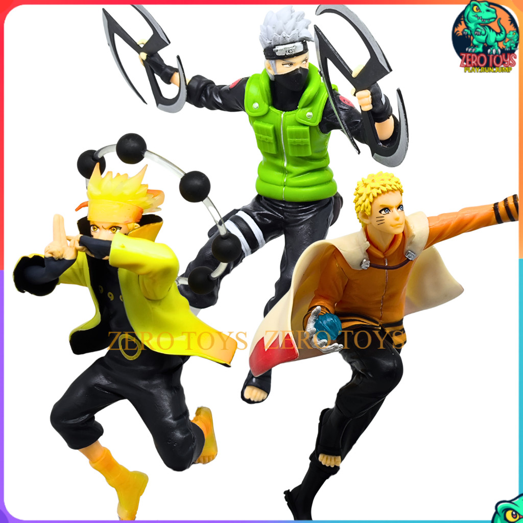 Action Figure Anime Naruto & Kakashi Mainan Koleksi Pajangan