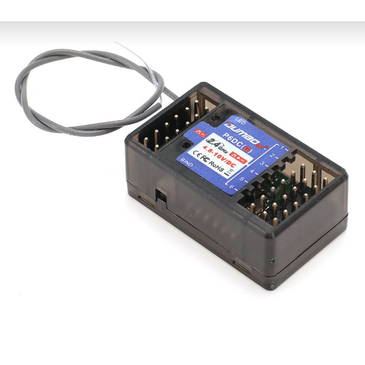 DumboRC P6DC(G) 2.4GHz 6CH RC Receiver for X4 X5 X6 RC Radio Transmitter