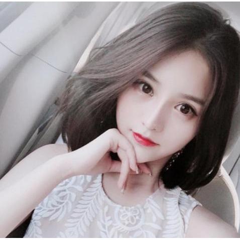 RAMBUT WIG - RAMBUT PALSU WANITA PENDEK LURUS black - HITAM