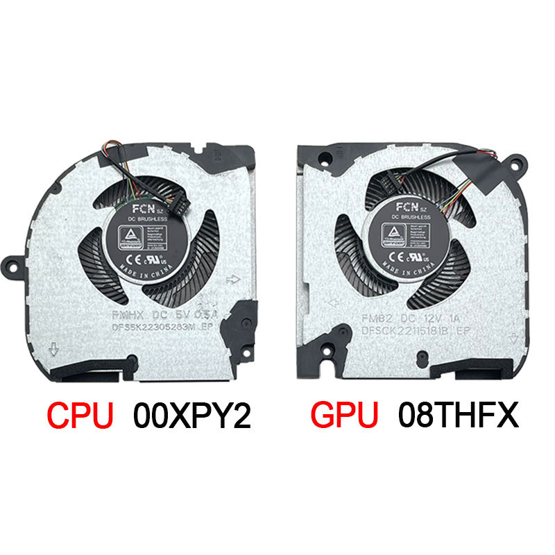 NEW Laptop CPU GPU Cooling Fan for DELL G7 15 7500 2020 00XPY2 MG75080V1-C010-S9A 08THFX MG75080V1-C