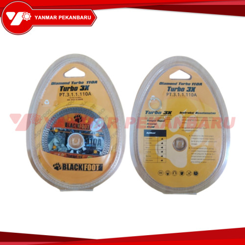 Mata Potong Keramik Turbo 4" Inch Diamond Turbo 110A Turbo 3X BLACKFOOT