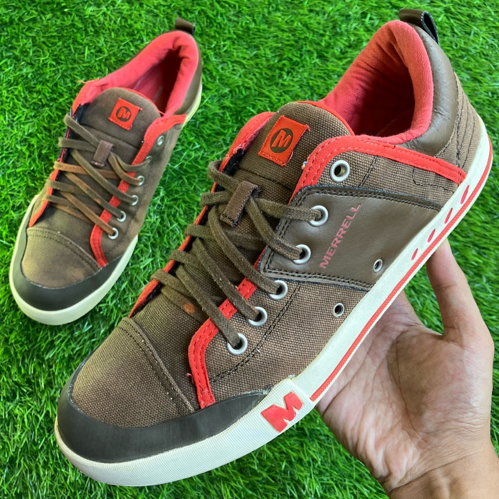 Sepatu Merrell Rant Brown Low sneakers shoes ukuran 44