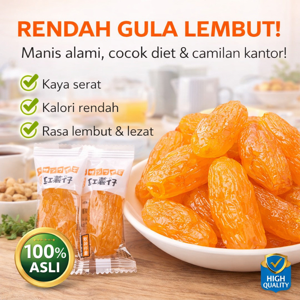 [Tekstur Kenyal, Manis Alami] Ubi Jalar Kering/Keripik Ubi Panggang Kukus 0 Gula/Camilan Sehat Tanpa