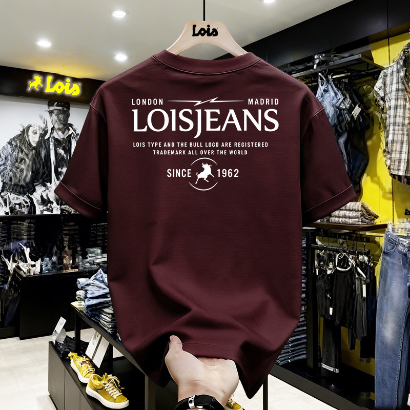 100% Original LOIS Official Kaos Pria Wanita Premium Cotton Sablon Trendy Eksklusif Streetwear New A