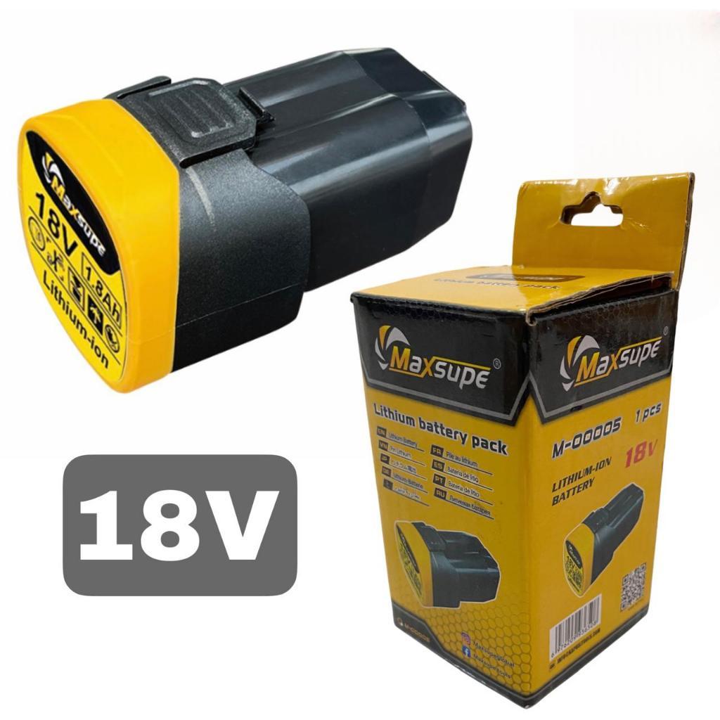 SIXSHOP Maxsupe Baterai 16V 1.8Ah Bor Impact Cordless 16.8V Maxsupe Battery 16Volt (Bisa utk mesin N