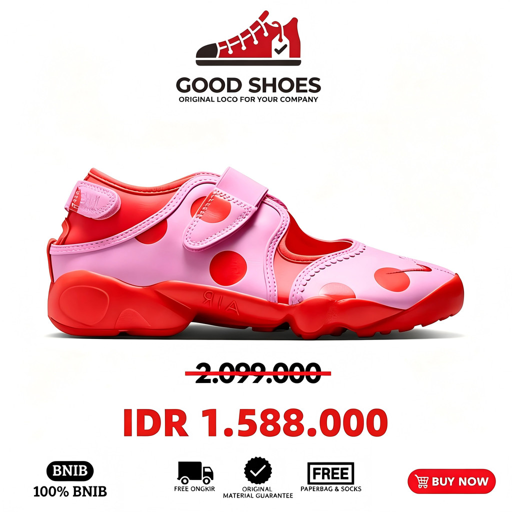 Sneakers Nike Air Rift Polka Dots Light Magenta Crimson (WMNS)