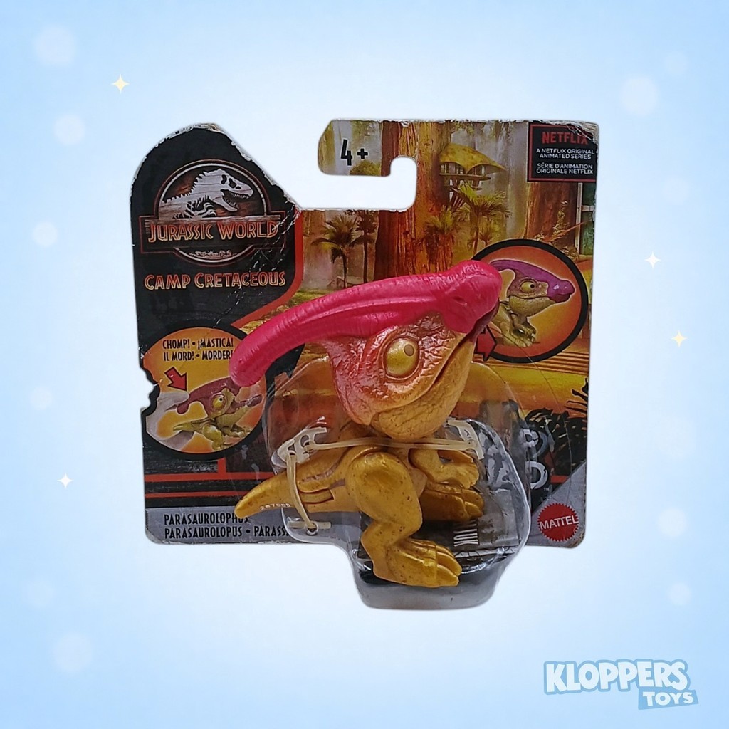 Jurassic World Snap Squad Parasaurolophus Camp Cretaceous Figure Original Mattel