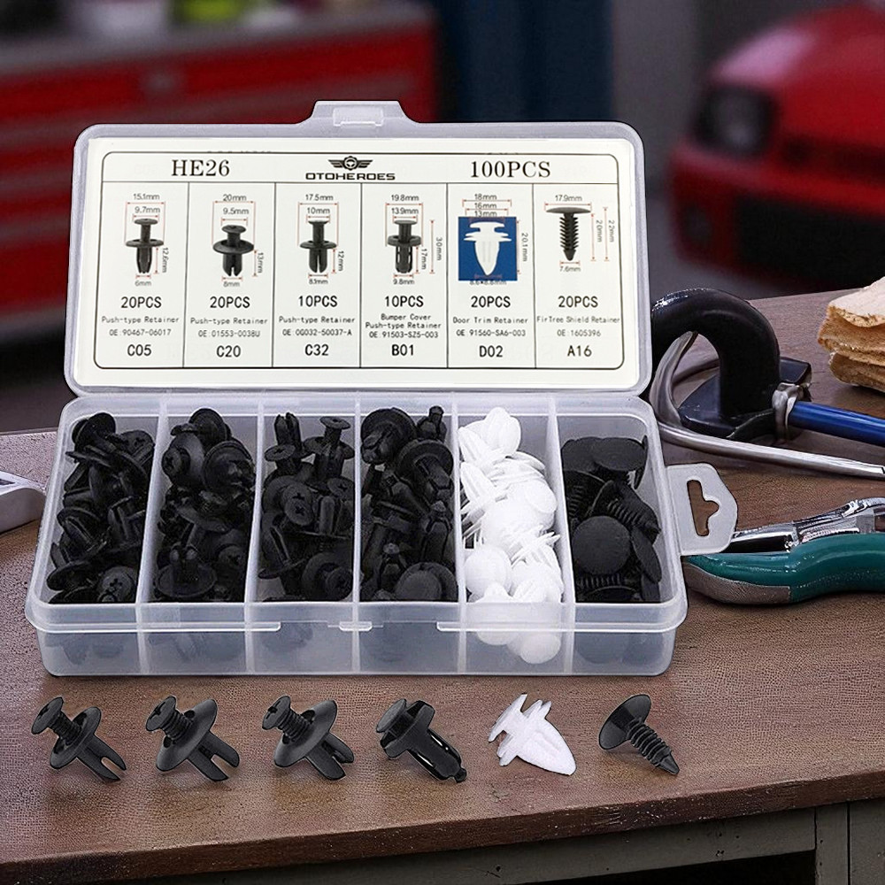 Klip Mobil Viral Anti Lepas / Kancing Body Mobil Kuat Murah / Klip Kancing Mobil Baut Rivet Clip Tri