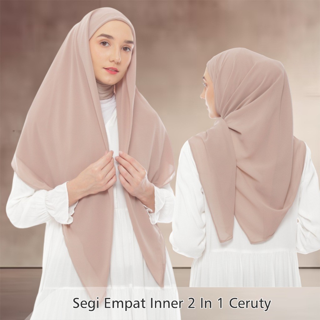 Hijab, jilbab Segi Empat Inner Ceruti Babydoll/Hijab Segi Empat Instan Inner Ceruti hijab segi empat