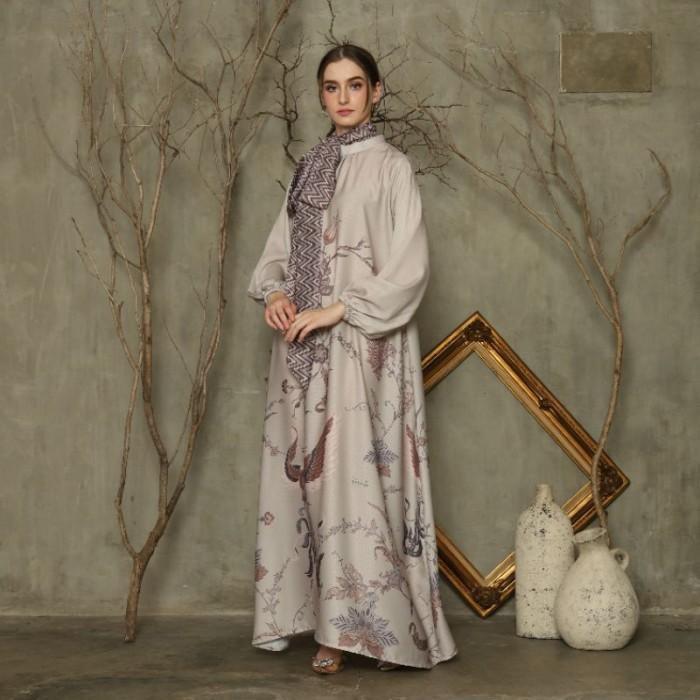 KARIMAKE - Astrapia dress color latte | Gamis signature | Gamis exclus