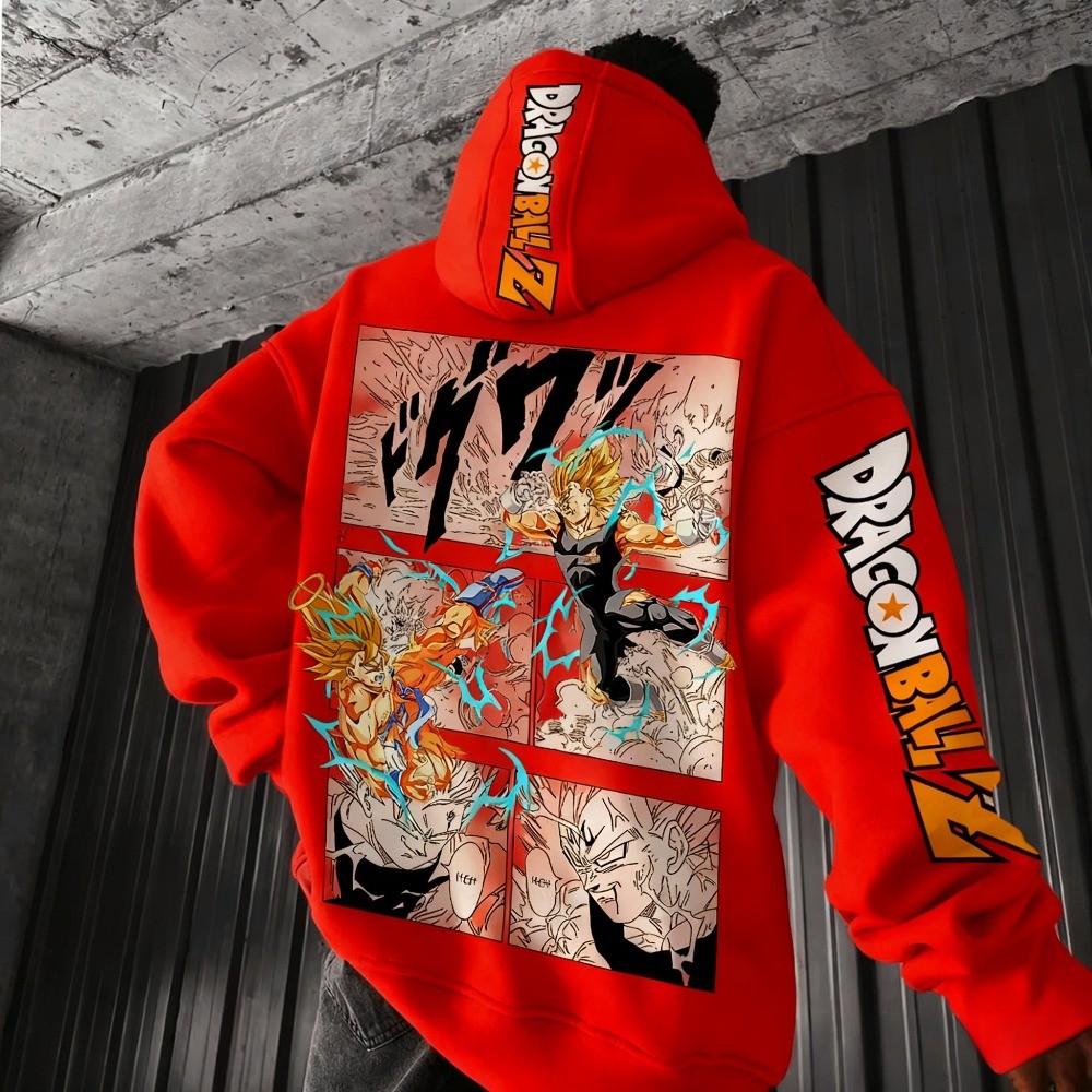 Dragon Ball Comics Co Branded Printed Hooe 2025 Men's and Women's Autumn/Winter New Loose Casual Jap