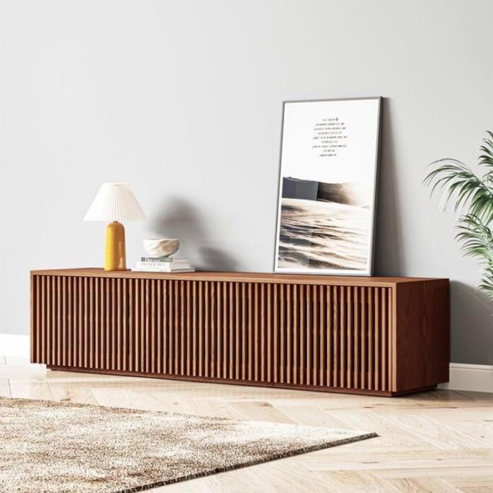 MEJA TV MINIMALIS MODERN KAYU JATI DEARY HOME - Panjang 120 cm