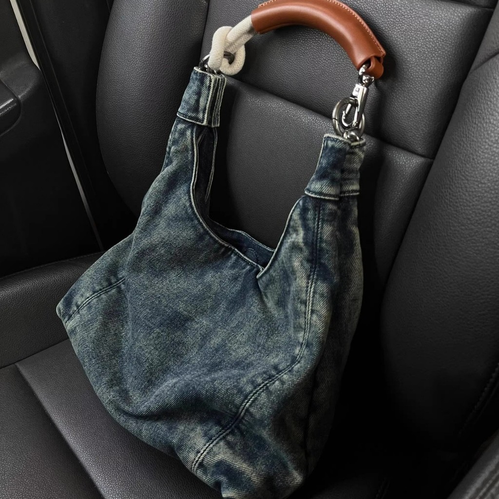 Jeans Tote Bag, Tas bahu wanita