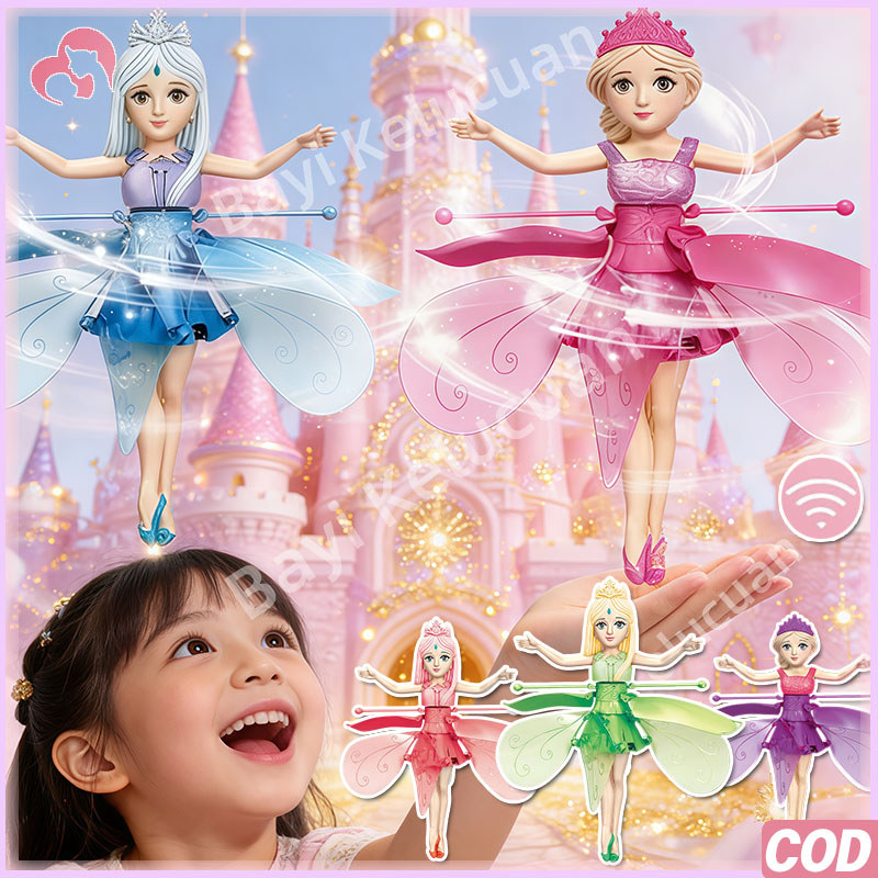 Mainan Terbang Peri Ajaib Mainan Peri Terbang Dengan Sensor Cahaya Mainan Melayang Terapung Mainan B