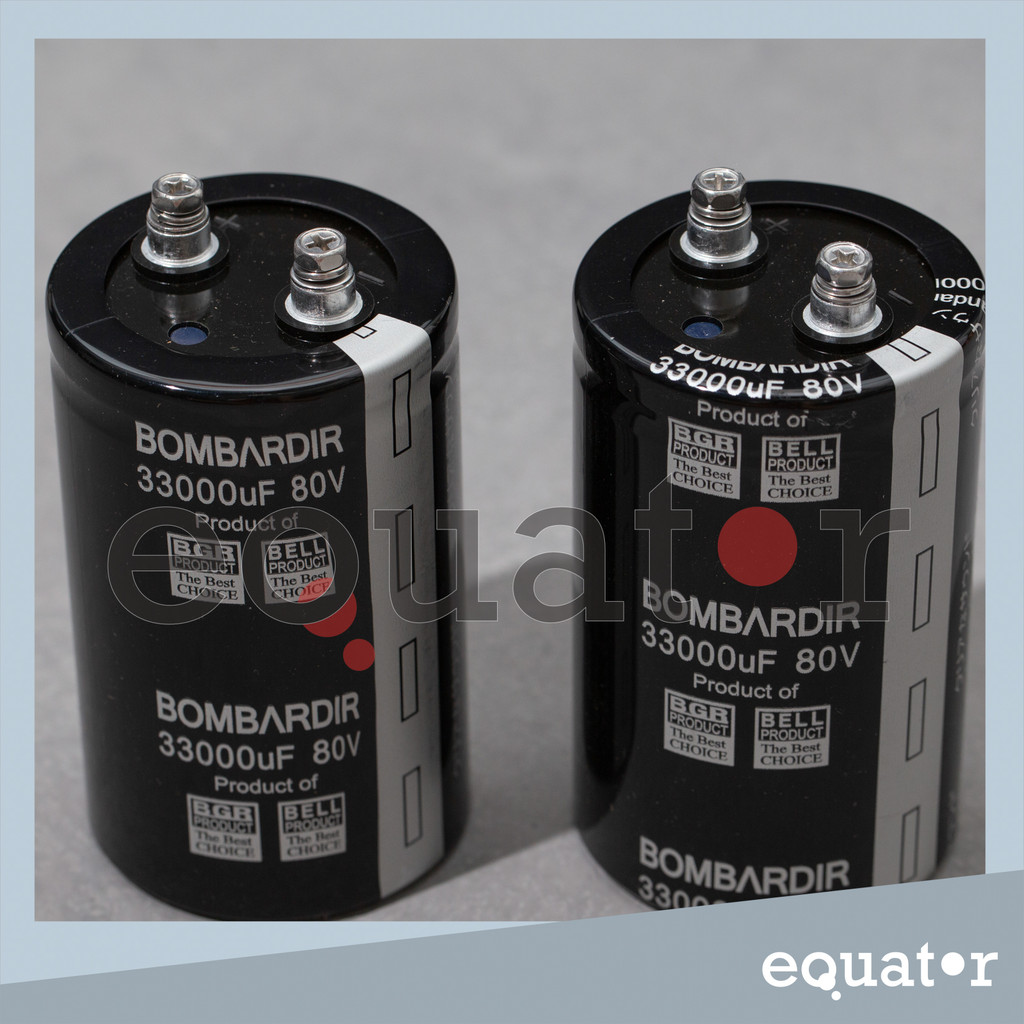 33000uF 80V Capacitor Elco Bombardir / Kapasitor Elko BELL (2 pcs)