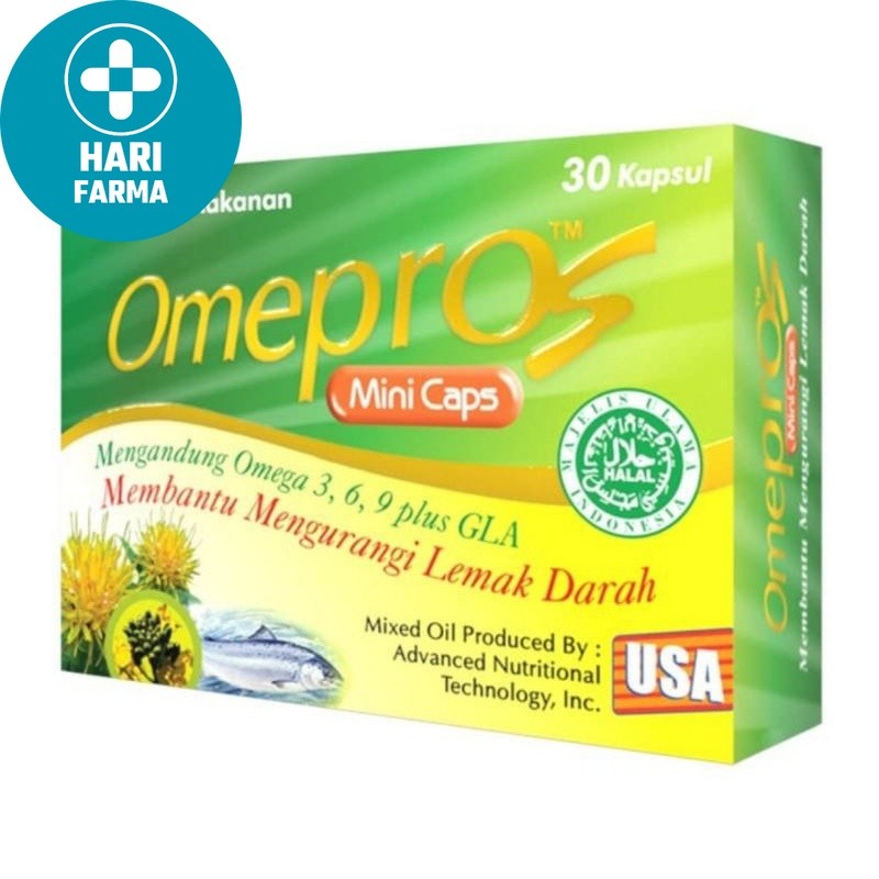 Omepros Mini Kotak Kapsul Mengurangi Kolesterol