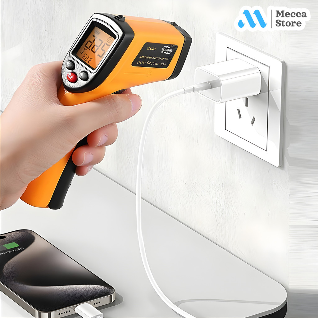 Termometer Industrial Digital Thermogun Infrared Backlit LCD