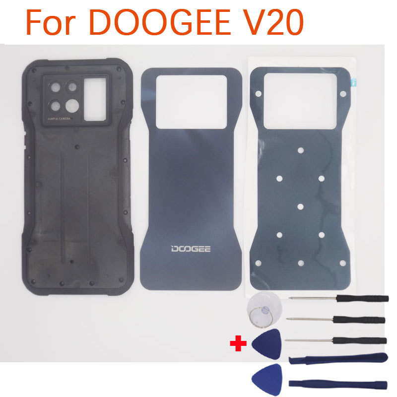 al DOOGEE V20 Battery Cover Composite Cover Plate Cell Phone Bottom Shell Back Cover With Adhesive F