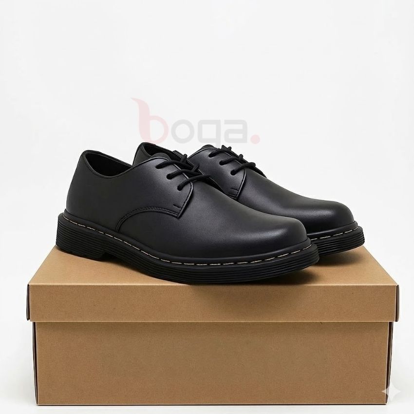 CLAY MK-07 SEPATU PANTOFEL KULIT PRIA DERBY LOW BOOTS 3 HOLE DOCMART