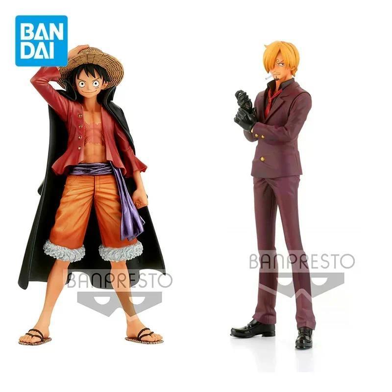 Bandai Original One Piece Anime Figure DXF Luffy Sanji Land of Wano Grand Line Action Figure Toys fo