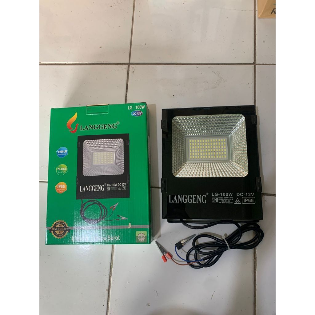 Lampu LED Kap Sorot AKI 12 Volt 50 Waa, 100 Watt Langgeng