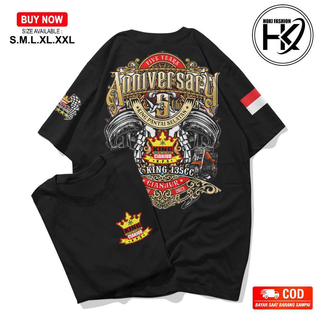 Kaos RX-King Jamnas Anniversary 4 - Kaos Rx-King Cianjur Selatan - Pria Dan Wanita - Cotton Commbed 