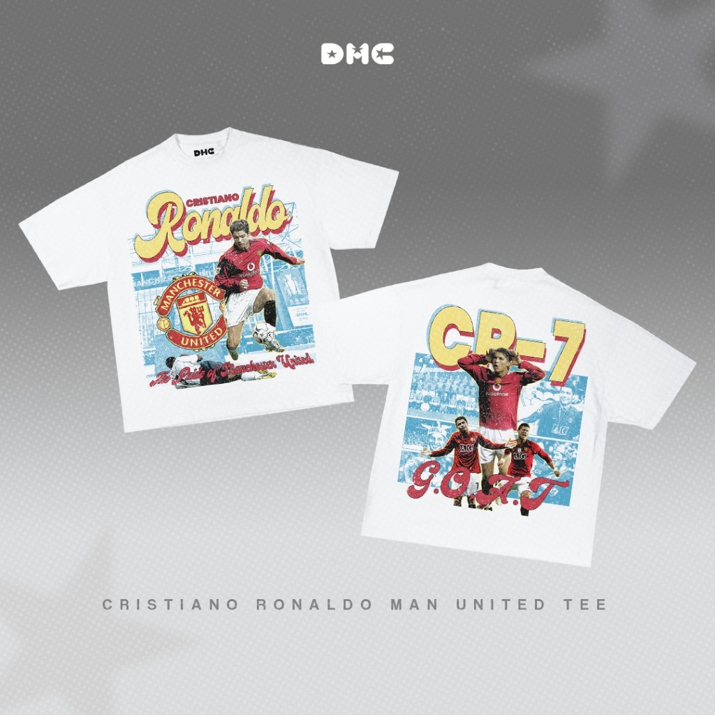 (COD) DMC Cristiano Ronaldo Classic Manchester United Soccer Oversized T-Shirt