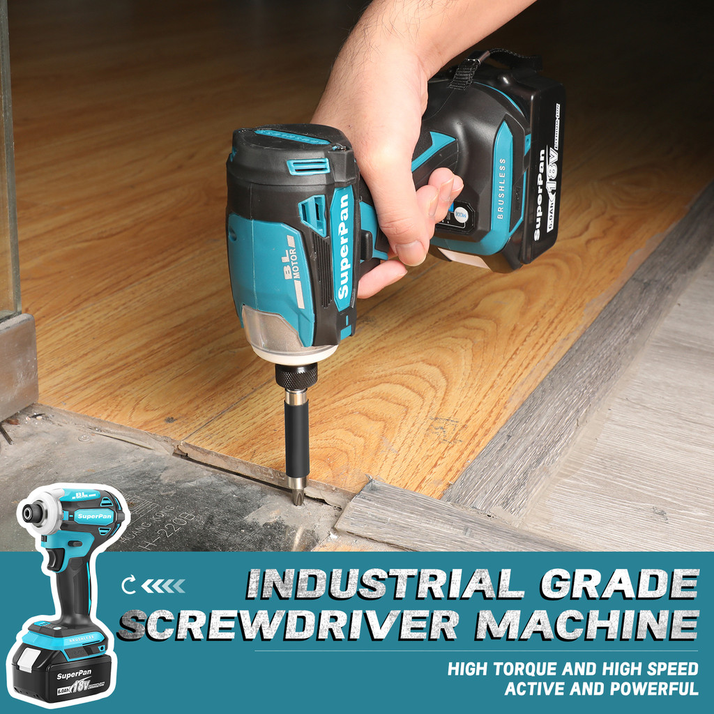 Cordless Brushless Impact Screwdriver 18V Industrial Tool Renovation & Repair Brushless Impact Drive