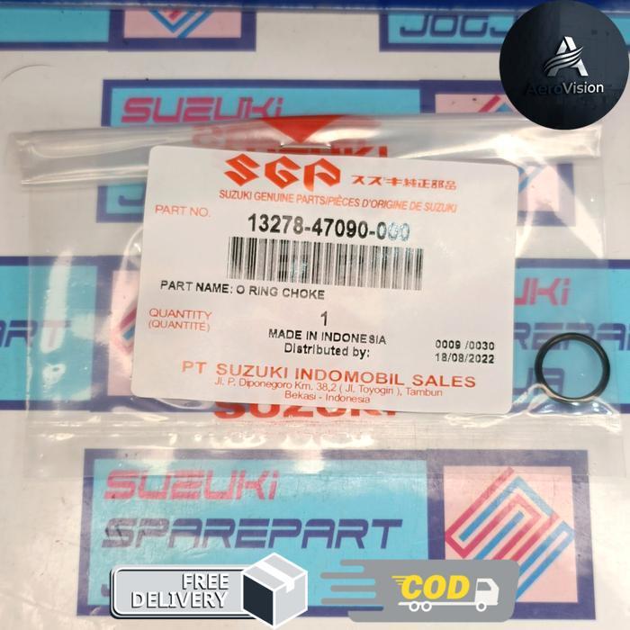 AEROVISION - 13278-47090-000 Seal Tutup Chuk Choke Karbu Suzuki Smash Titan Ori