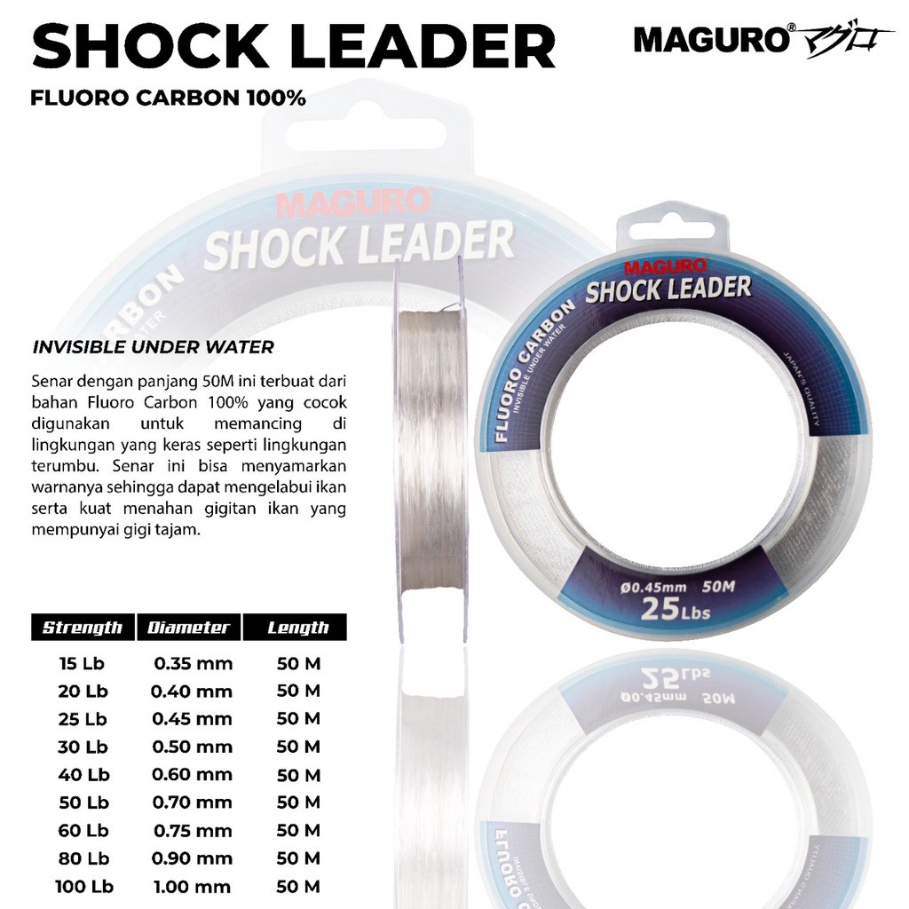 SENAR MAGURO FLUOROCARBON SHOCK LEADER