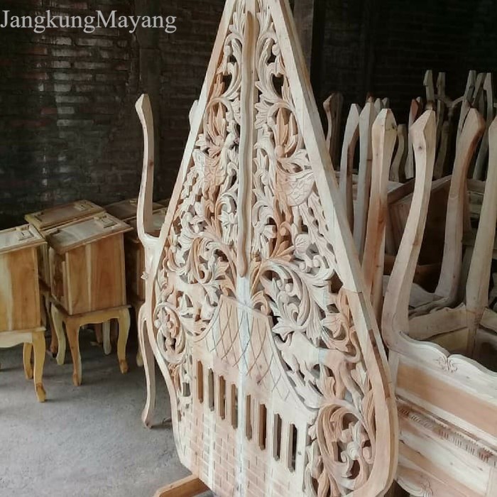 [] Gunungan Ukir Jawa Kayu MENTAH Wayang Dekor Pelaminan Jujur Barokah murah