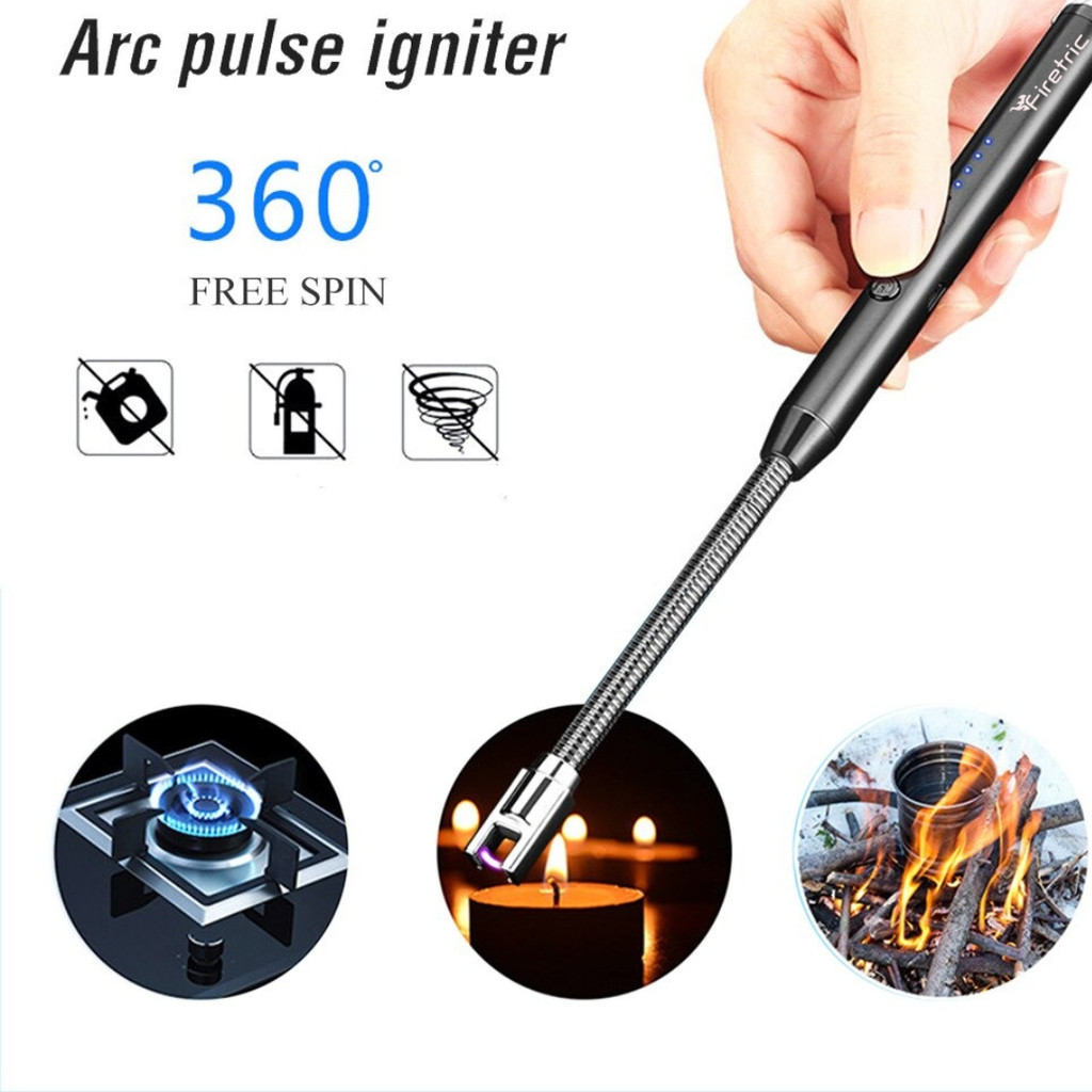 Korek Api Elektrik Plasma Tanpa Api Tahan Angin untuk Rokok dan Cerutu dengan Isi Ulang USB Varian M