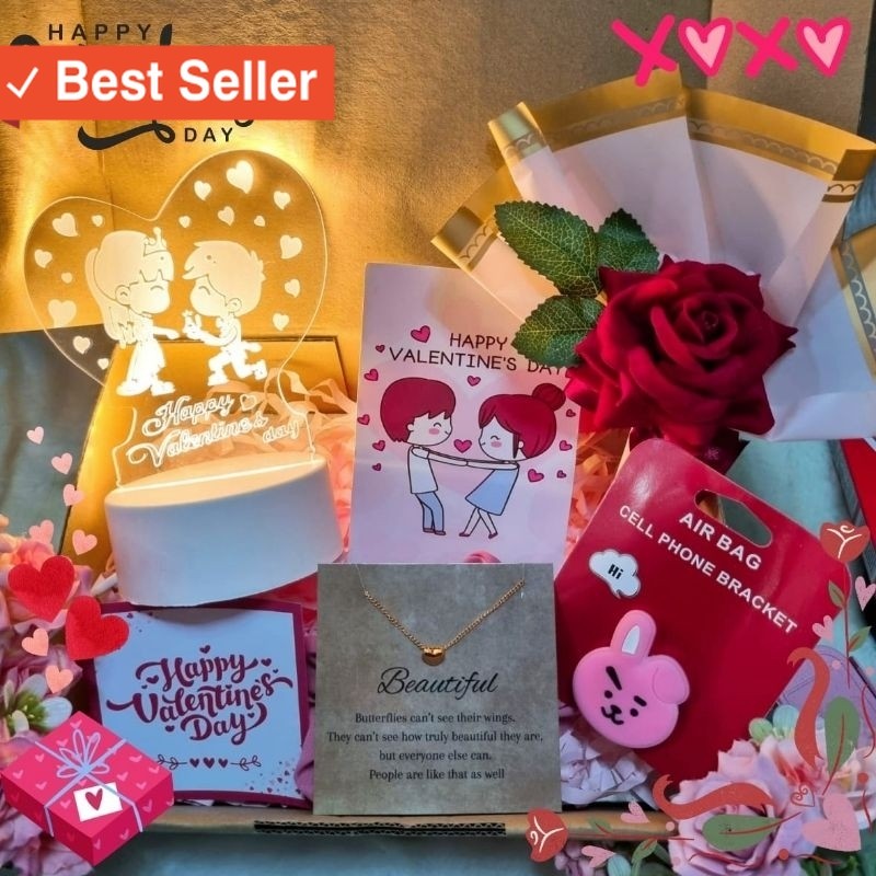 Hampers Cantik Unik Romantis buat pacar / Hampers Valentine / Kado Valentine Cewek / Hadiah Pacar Ro