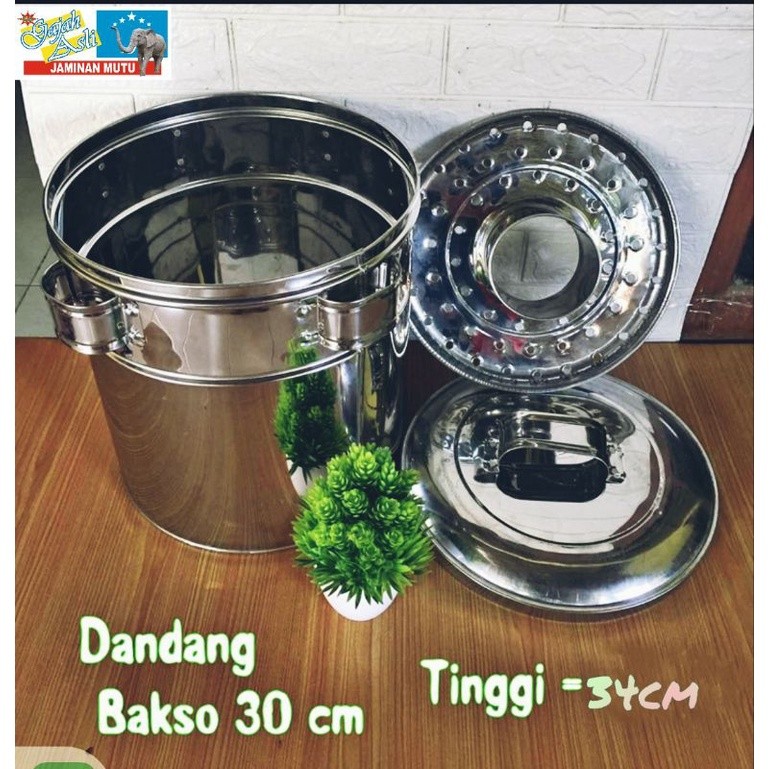 marquiesco - Dandang Bakso 30cm Stainless & Aluminium 34cm