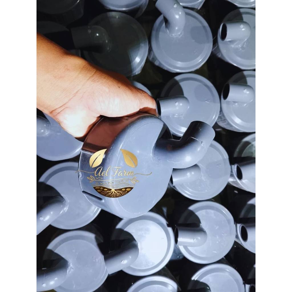 Ael - Green Farm - Tutup Pipa PVC 4 Inch Sirkulasi Knee 3/4 Inch Tutup Pipa PVC 4 Inch Custom Lubang