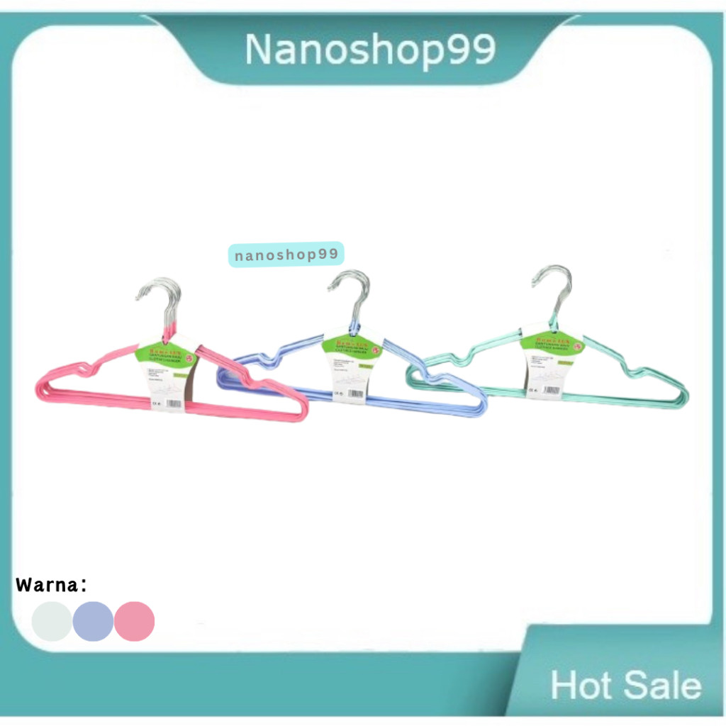 Gantungan Baju Hanger Dewasa Stanlis Homelux / Hanger stainless Coating Warna