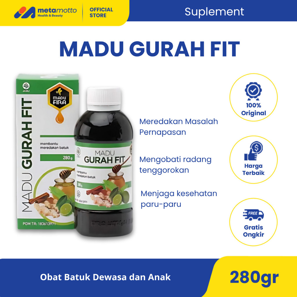 Madu Gurah Fit Asli Original Obat Batuk Untuk Dewasa dan Anak BPOM - Metamotto
