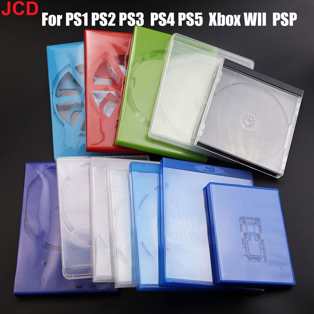 High Quality Plastic CD Game Cover Protective Box For PS1 PS2 PS3 PS4 PS5 Xbox WII Game sk Holder CD