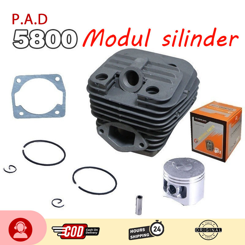 FAVORE PAD Blok Maestro 5800 Block SENSO Maestro 6500 Cylinder Blok Chainsaw 5800 Blok Komplit Seher