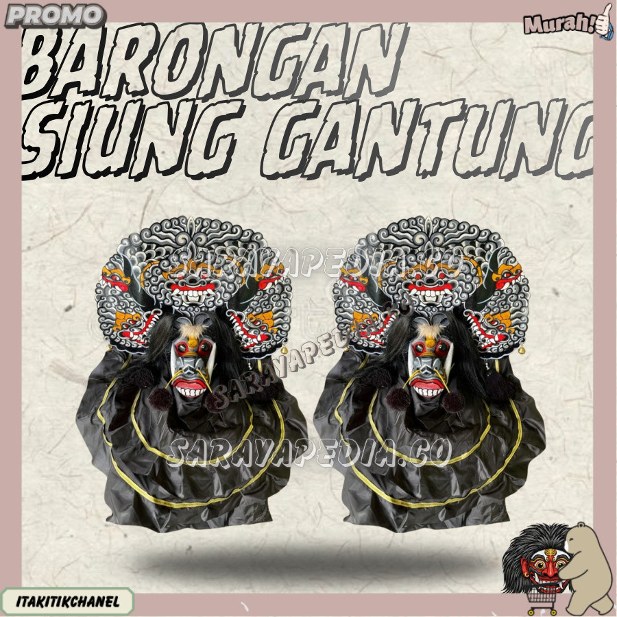 Barongan Telon Siung Gantung Barongan Pentas  ITK -70