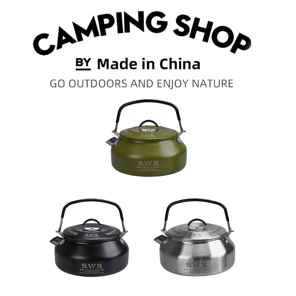 [Local delivery]WellHike Teko Aesthetic Cerek Luar Ruangan Stainless Steel 304 Untuk Kemring dan Pik